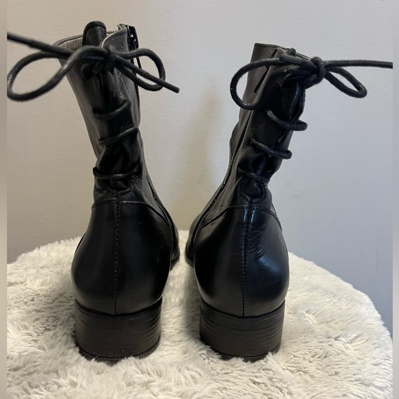 Black Leather Booties - Picture 4 of 7
